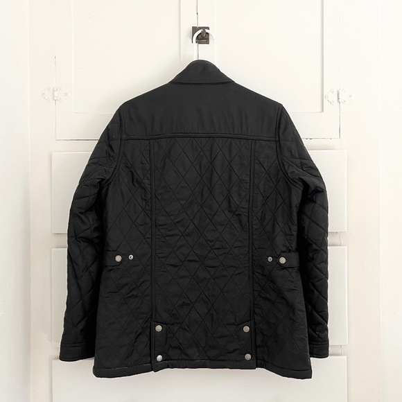 Barbour Women's South Shields Quilted Fleece Lined Jacket in Black Size 12 - Picture 6 of 6